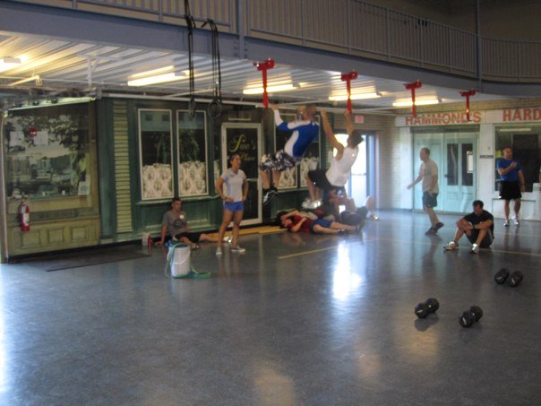 Kipping Pull Ups during Fran at my Level 1 Cert last year