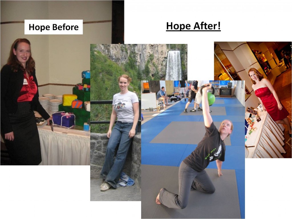 Hope Before and After CrossFit and Kettlebell Training