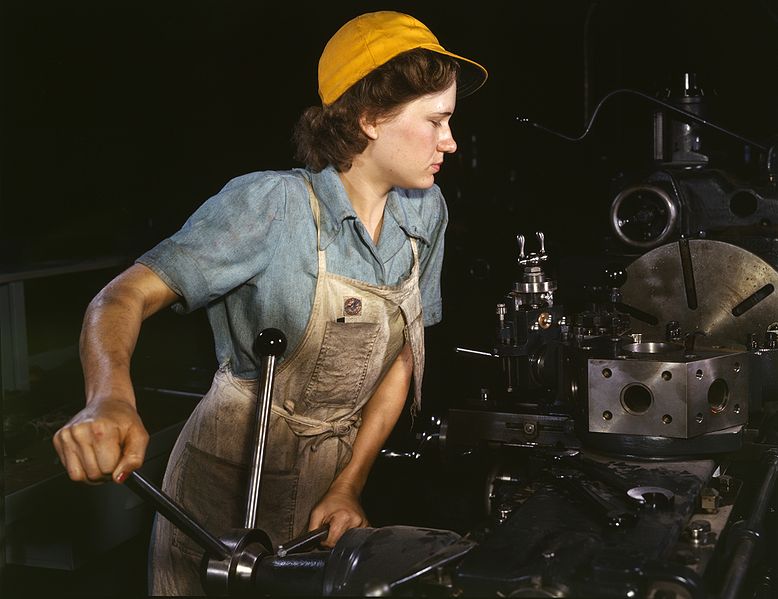 Woman Factory Worker 1940s