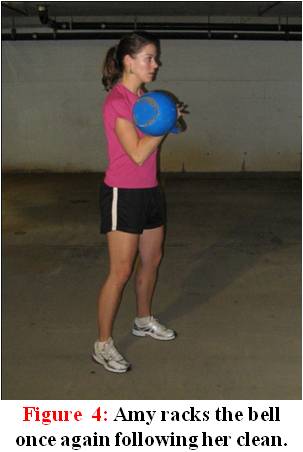 Amy Moore - Kettlebell Swing to Rack Postion