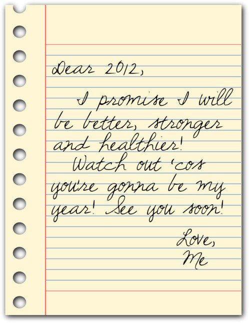 A letter to the year 2012