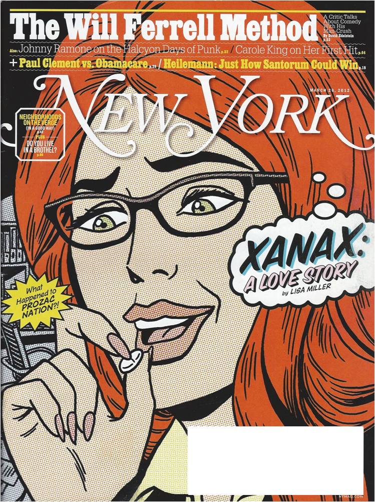 Xanax: A Love Story New York Magazine Cover
