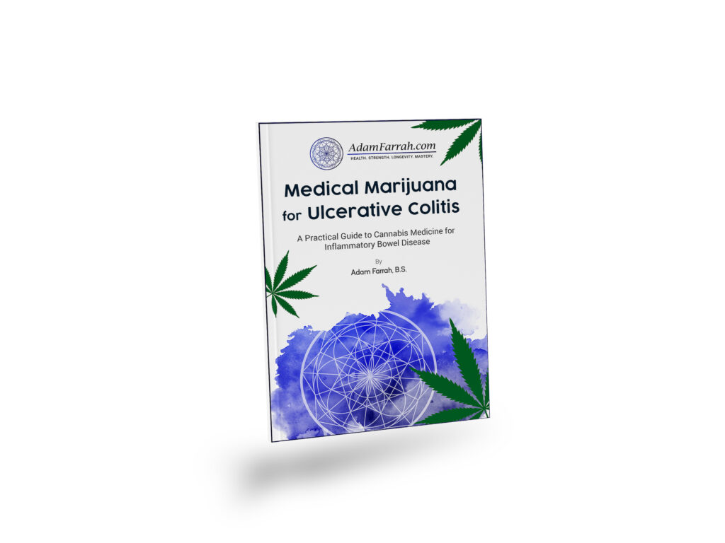 A 3-dimensional image of the book Medical Marijuana for Ulcerative Colitis.